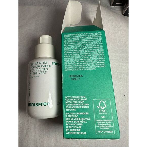 innisfree Green Tea Seed Hyaluronic Serum 80ml - Picture 4 of 5